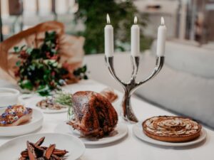 Stainless steel 3 tier candle stand