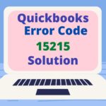 Quickbooks Error 15215