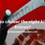 selection kitchen knives