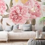 Peony Wallpaper in Hotels and Hospitality